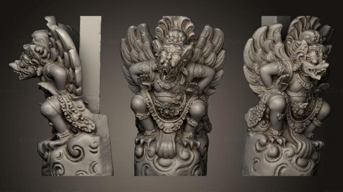 Indian sculptures (Bali statue 016, STKI_0092) 3D models for cnc